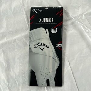 New in package Callaway X Junior left hand golf glove